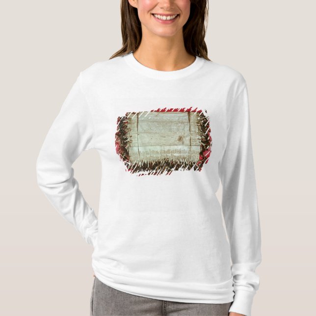 Camiseta Letra medieval de la protesta del bohemio (Anverso)