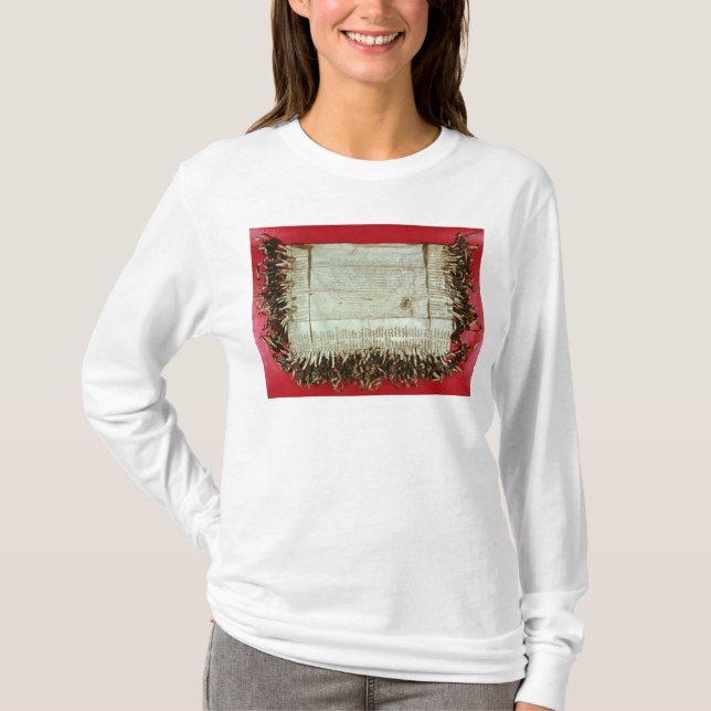 Camiseta Letra medieval de la protesta del bohemio (Anverso)