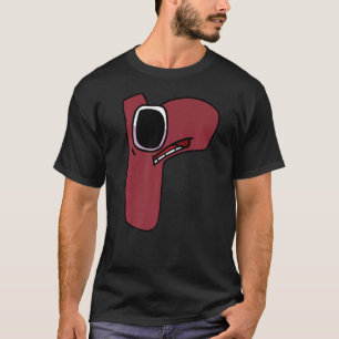 Camiseta Letra minúscula minúscula o alfabeta masculina de 