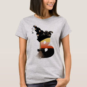 Camiseta Letra monograma B de Halloween