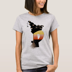 Camiseta Letra monograma P de Halloween