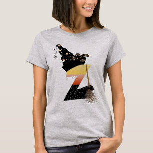 Camiseta Letra monograma Z de Halloween