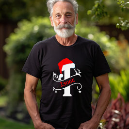 Camiseta Letra monogramada I Navidades de nombres personali