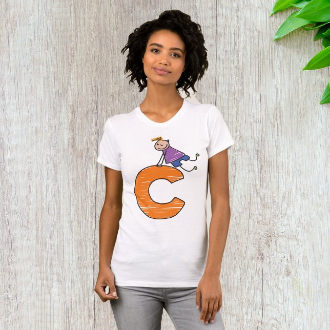Camiseta Letra naranja C (Subido por el creador)