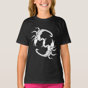 Camiseta Letra negra y blanca S - Dos Scorpions