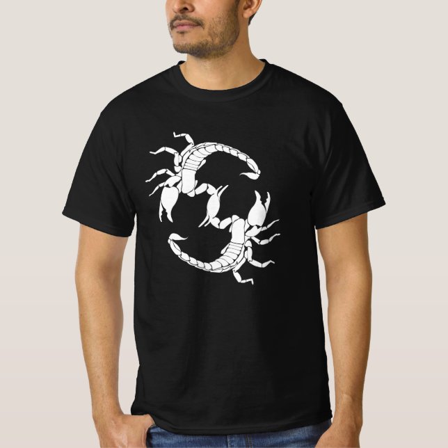 Camiseta Letra negra y blanca S - Dos Scorpions (Anverso)