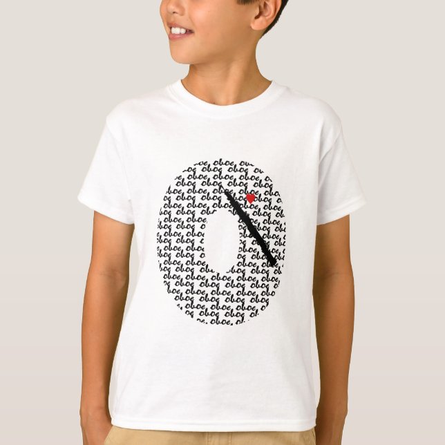Camiseta Letra oboe o (Anverso)