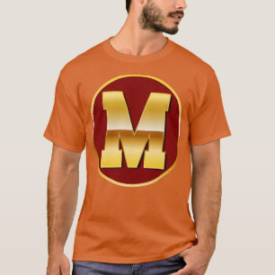 Camiseta Letra oro M