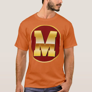 Camiseta Letra oro M
