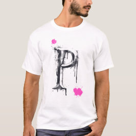 Camiseta Letra P - tipografía