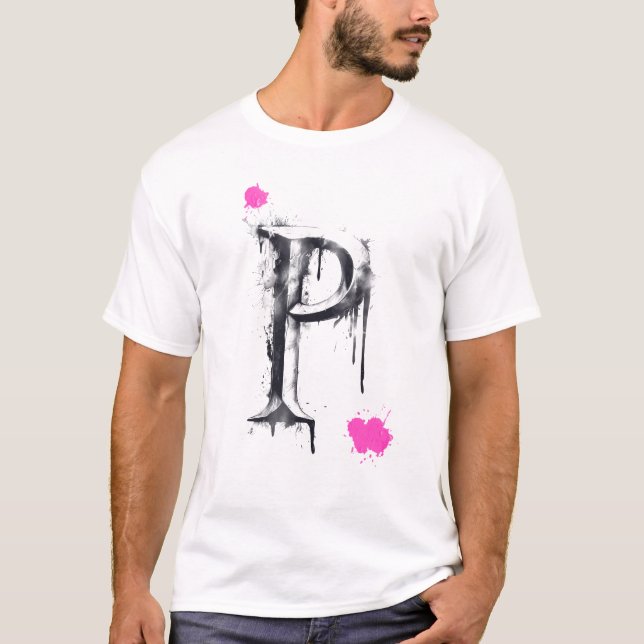 Camiseta Letra P - tipografía (Anverso)