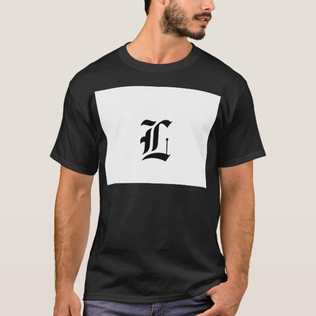 Camiseta Letra Personalizado antigua inglesa (por ejemplo,  (Anverso)