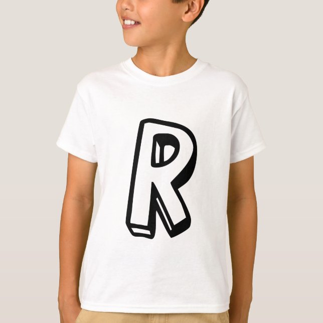 Camiseta Letra R (Anverso)