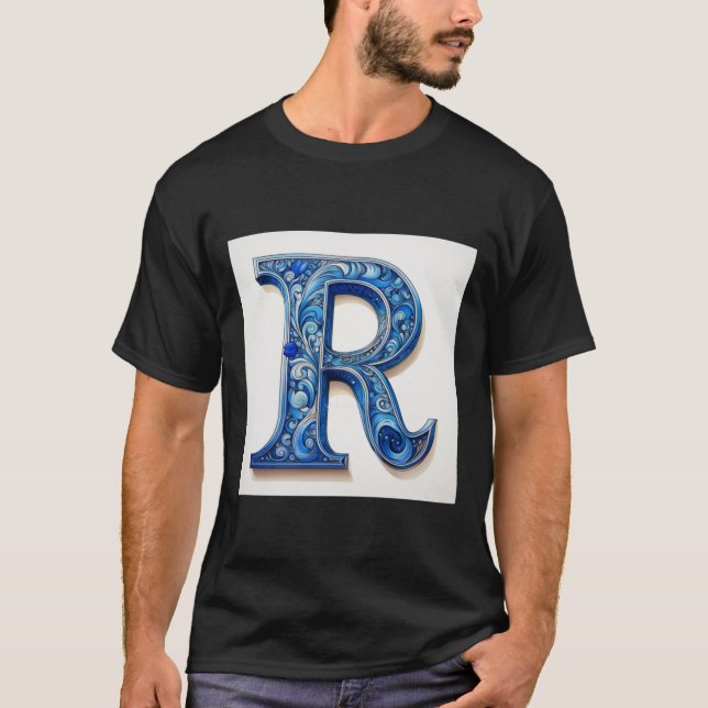 Camiseta Letra R -2- Pegatina (Anverso)