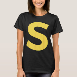 Camiseta Letra S Divertido grupo coincidente con disfraz de