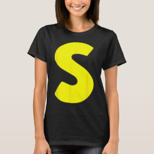 Camiseta Letra S Divertido grupo de Chipmunk coincidente co