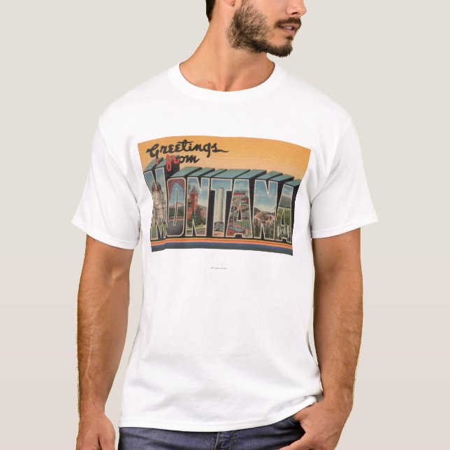 Camiseta Letra ScenesMontana de MontanaLarge (Anverso)