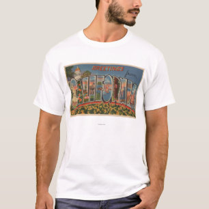 Camiseta Letra ScenesState de CaliforniaLarge