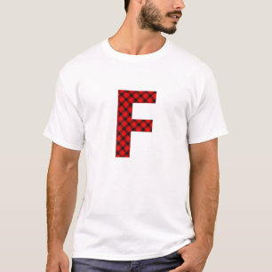 Camiseta Letra simple mayúscula de búfalo trenzada F Buffal