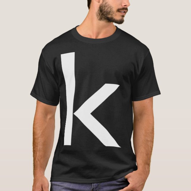 Camiseta Letra simple negrita grande Funda inferior blanca  (Anverso)