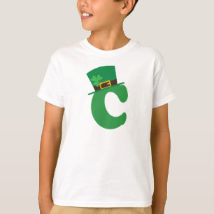 Camiseta Letra St Patricks Day Alphabet C