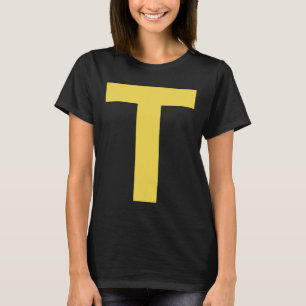 Camiseta Letra T Divertido Grupo Chipmunk que coincide con 