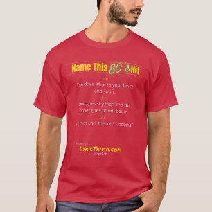 Camiseta Letra Trivia 80-101 T-Shirt