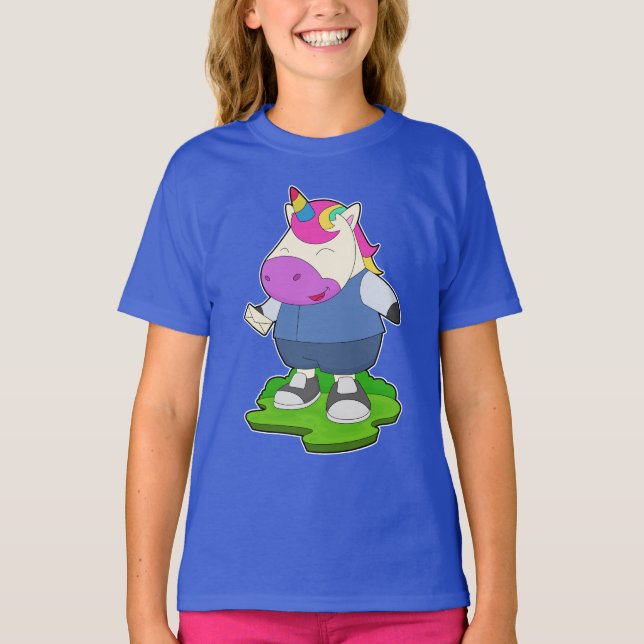 Camiseta Letra unicornio (Anverso)