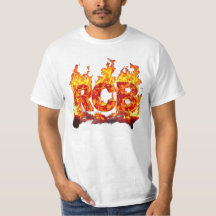 Letra unisex Fire RCB T-Shirt