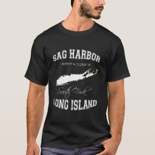 Camiseta Letra Universitaria de Sag Harbor Long Island Nuev