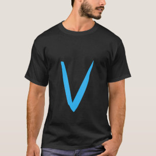 Camiseta Letra V manuscrita del alfabeto