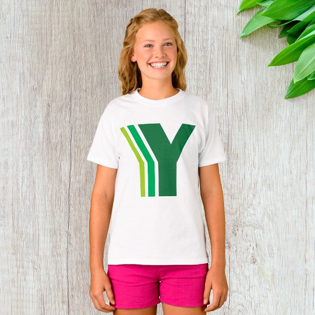 Camiseta Letra verde y (Subido por el creador)