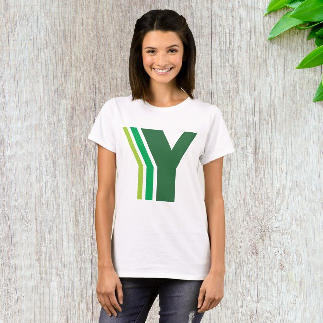 Camiseta Letra verde y (Subido por el creador)