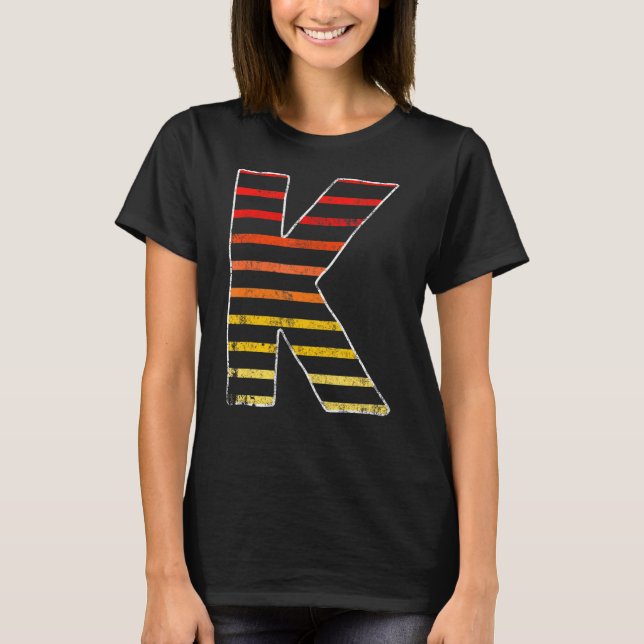 Camiseta Letra vintage K (Anverso)