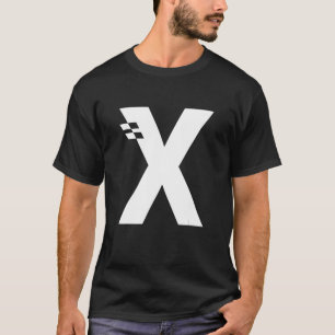 Camiseta Letra X alfabeto monograma inicial