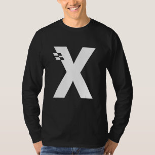 Camiseta Letra X alfabeto monograma inicial