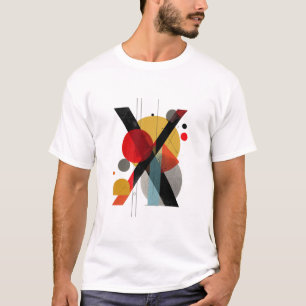 Camiseta Letra X – Monograma geométrico suizo-moderno