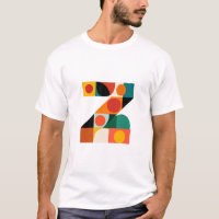 Letra Z – Monograma moderno de bloque de color en 