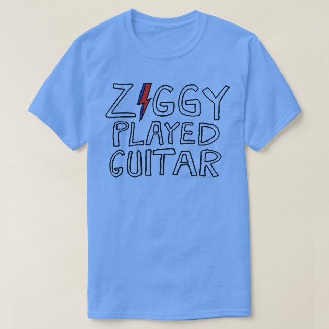 Camiseta Letras 630 de David BowieZiggy (Diseño del anverso)