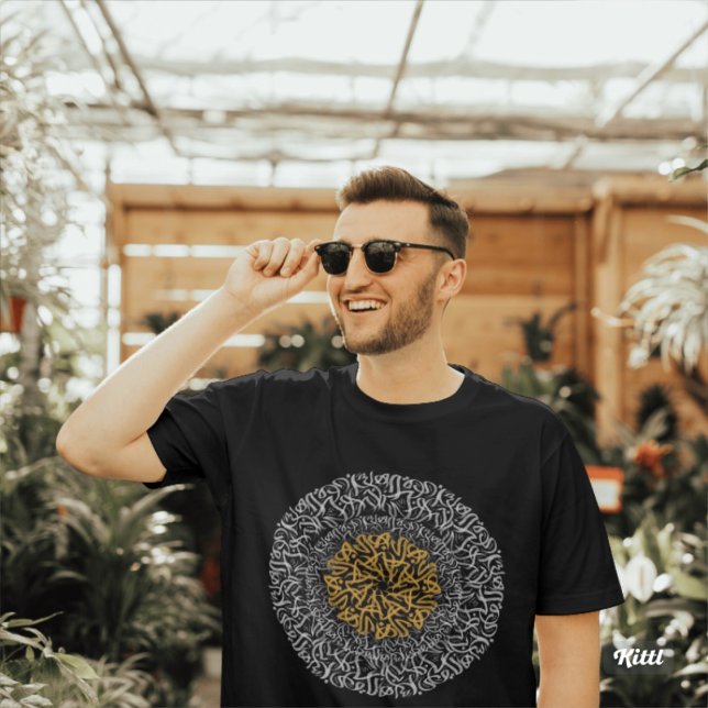 Camiseta letras árabes bloque de arte 3d (Subido por el creador)