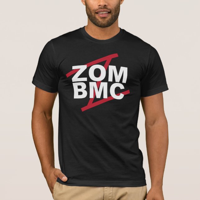 Camiseta Letras blancas de ZOM BMC en Z rojo (Anverso)