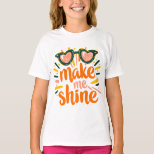 Camiseta Letras brillantes de verano soleadas
