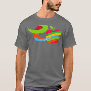 Camiseta Letras coloreadas de arcoiris para Apple