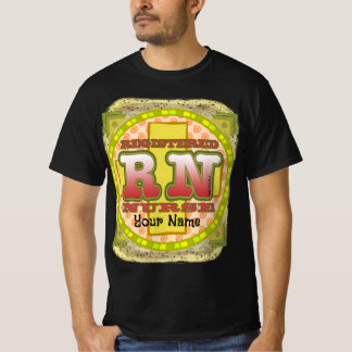 Camiseta Letras cruzadas Enfermera RN