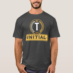 Camiseta letras de alfabeto T