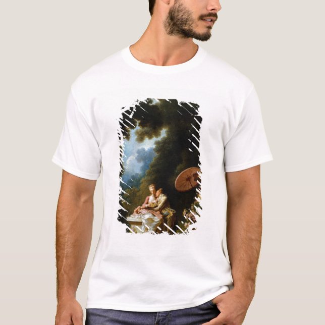 Camiseta Letras de amor de Jean Honore Fragonard (Anverso)