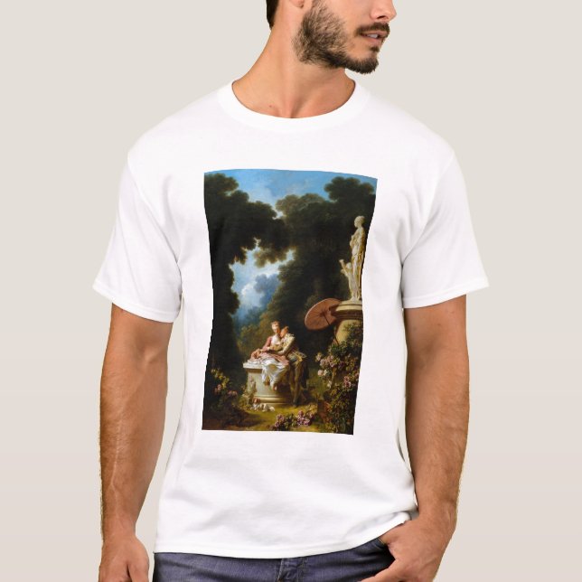 Camiseta Letras de amor de Jean Honore Fragonard (Anverso)