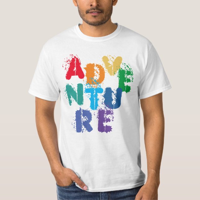 Camiseta Letras de arcoiris ADVENTING (Anverso)