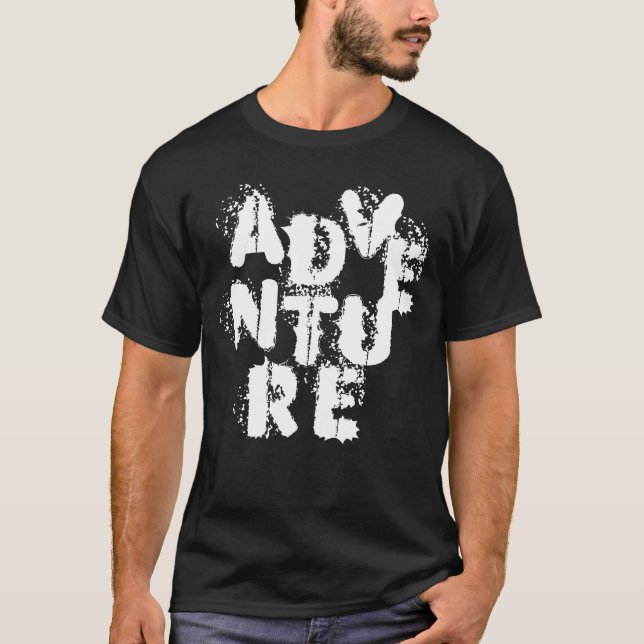 Camiseta Letras de AVENTURA (Anverso)