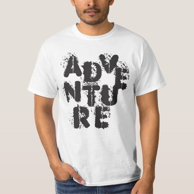 Camiseta Letras de AVENTURA (Anverso)